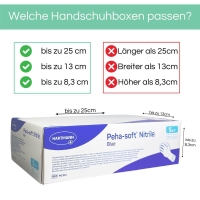 HANDSCHUHSPENDER Edelstahl Gr. XL inklusive Befestigungsmate