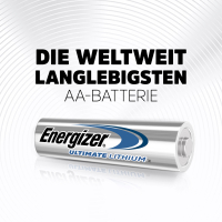 Energizer Ultimate Lithium AA Mignon FR6 L91 1,5V 4er Bliste