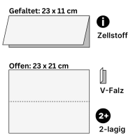 vitamed Papierhandtücher | 15 x 210 Stück | V-Falz